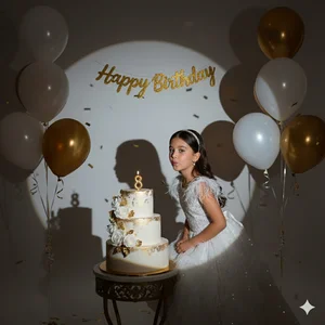 AI birthday photoshoot