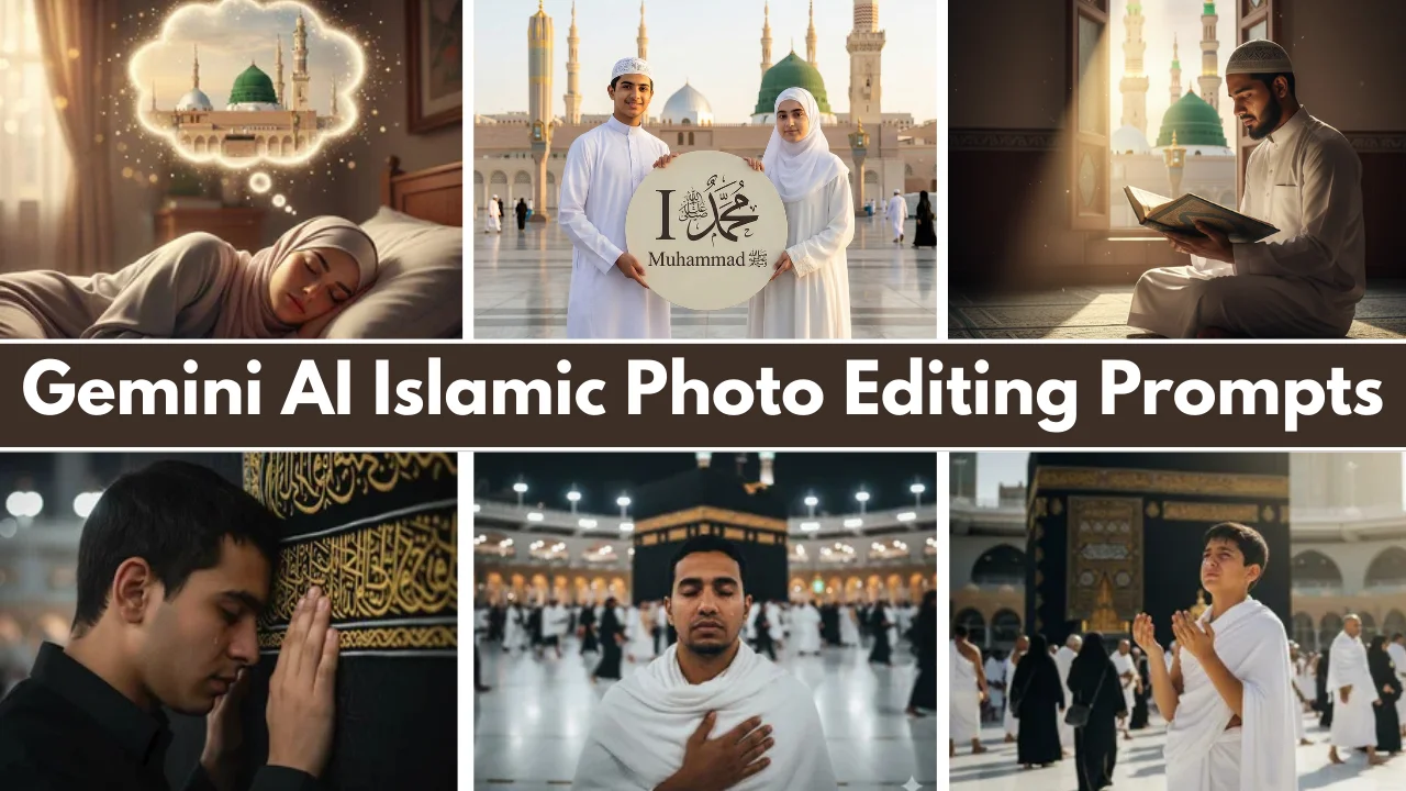 Gemini AI Islamic Photo Editing Prompts for Muslim Boy and Girl