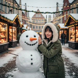 Snowfall winter prompts