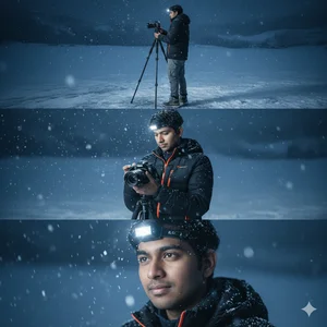 gemini snow photo prompt