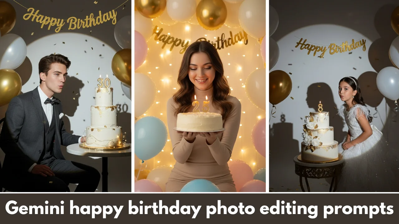 Google Gemini AI Happy Birthday Photo Editing Prompts-New Gemini Prompts