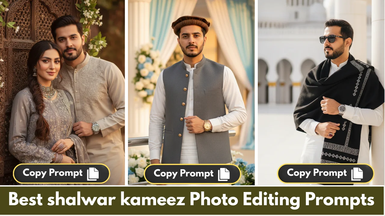 14 Best Shalwar Kameez Prompt for Gemini AI