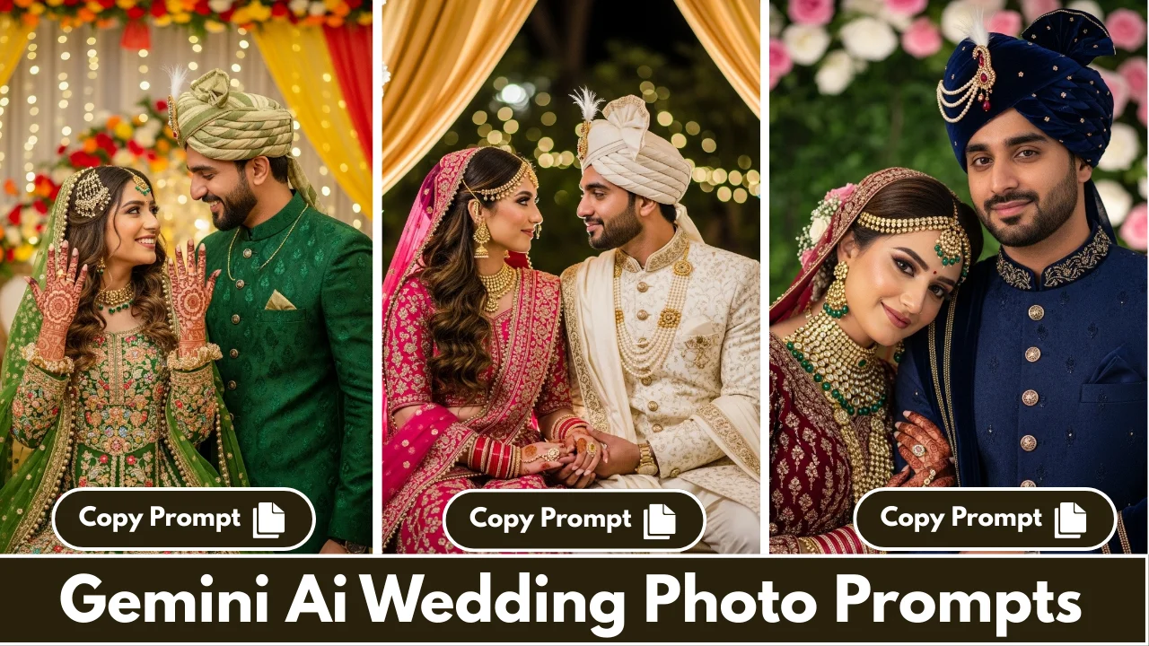 Home 7 Gemini AI Wedding Photo Prompt Copy Paste Hyper Realistic Portrait