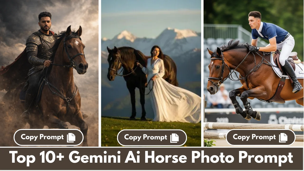 Top 10 Gemini AI Horse Photo Prompt For Viral Look
