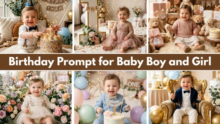 Birthday Prompt for Baby Boy and Girl