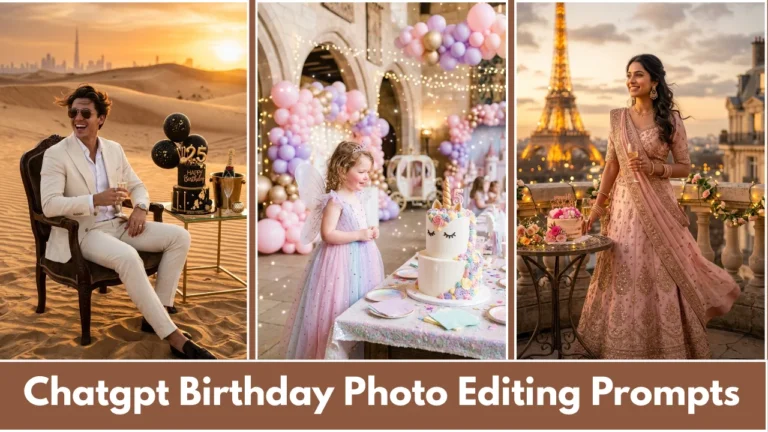 Chatgpt Birthday Photo Editing Prompts