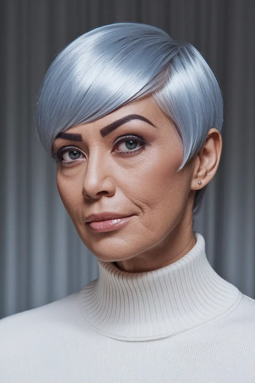 50 Gorgeous Hairstyles for Women Over 60 38 2035 Silver Trend Cut