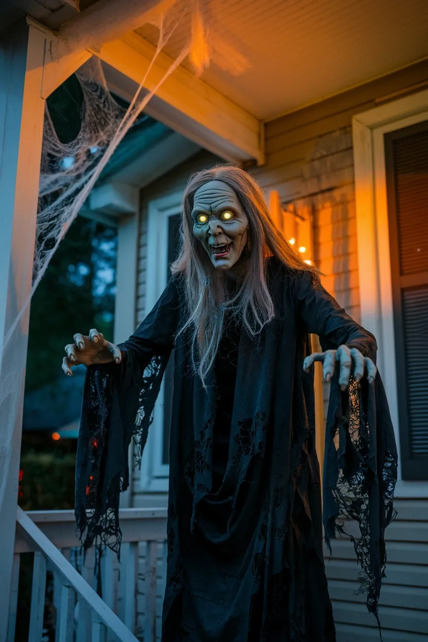 27 Light-Up Halloween Witch Decorations to Make Your Home Spooky 19 Animated Cackling Witch