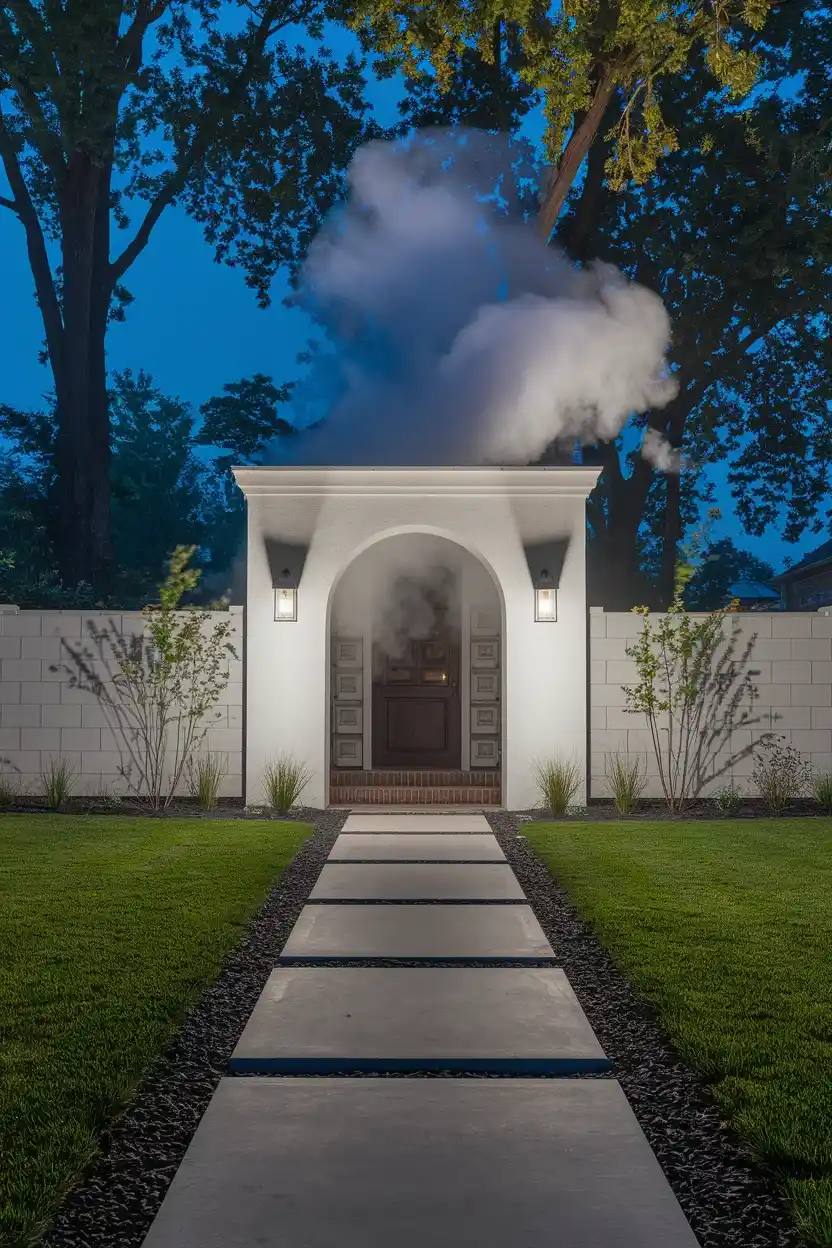 27 Wicked Halloween Archway Ideas 26 Animated Fog Archway