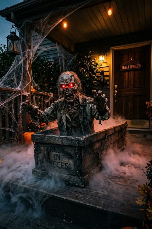 27 Front Yard Halloween Decorations 5 Animatronic Halloween Props
