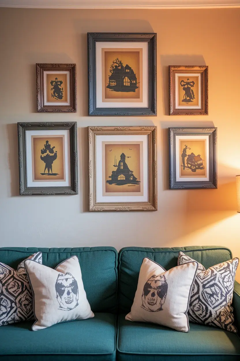 41 Halloween Crafts for Adults 38 Antique Frame Gallery Wall