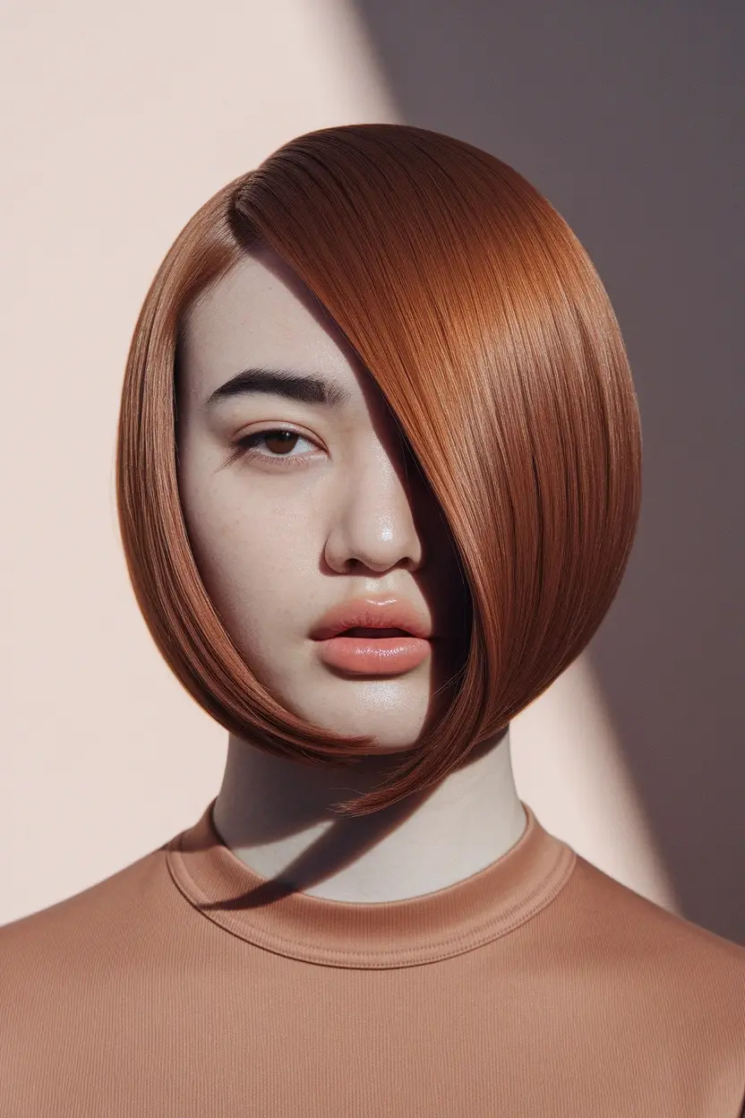 24 Best Haircuts for Women With Round Faces to Try 6 Asymmetrical Bob Style