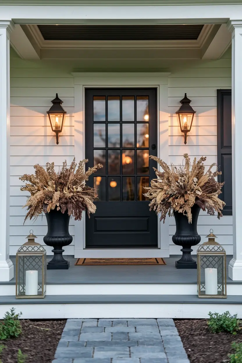 27 Outdoor Halloween Decor Trends to Try in 2026 2 Black And Gold Entrance