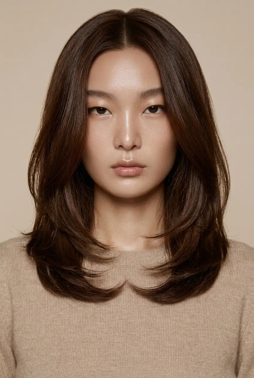 30 Trendy Long Bob Haircuts with Layers 21 Brunette Layered Lob