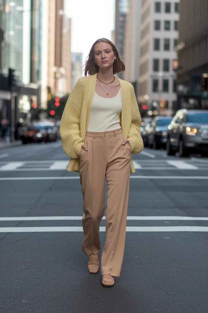 29 Stylish Fall Outfit Ideas for 2026 24 Butter Yellow Accent Set