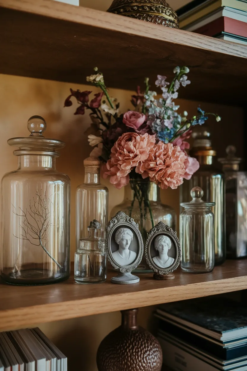 25 Unconventional Halloween Crafts for Adults 11 Cabinet Of Curiosities Shelf