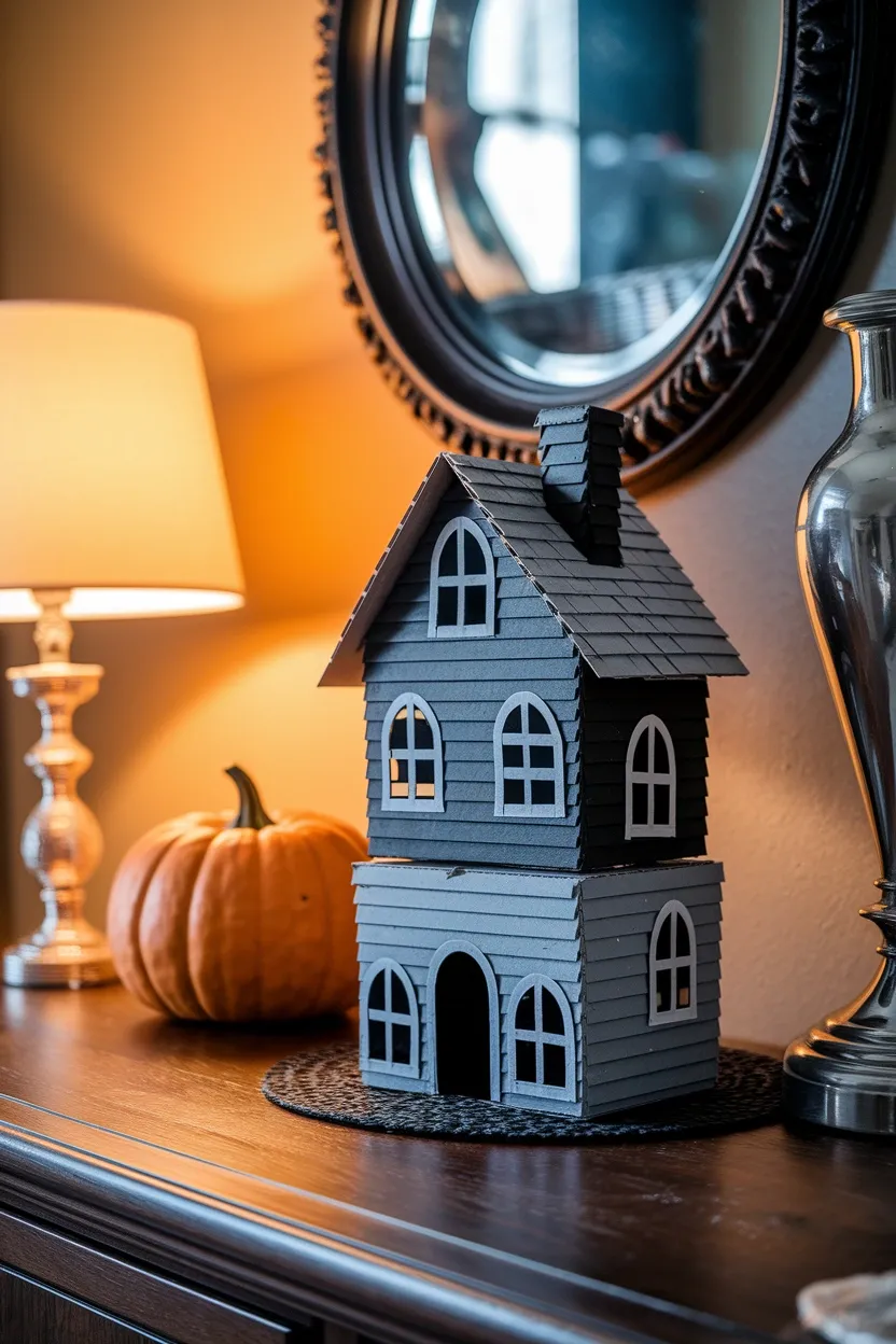 27 DIY Halloween Decorations You Can Make With Things You Already Own 3 Cereal Box Haunted House