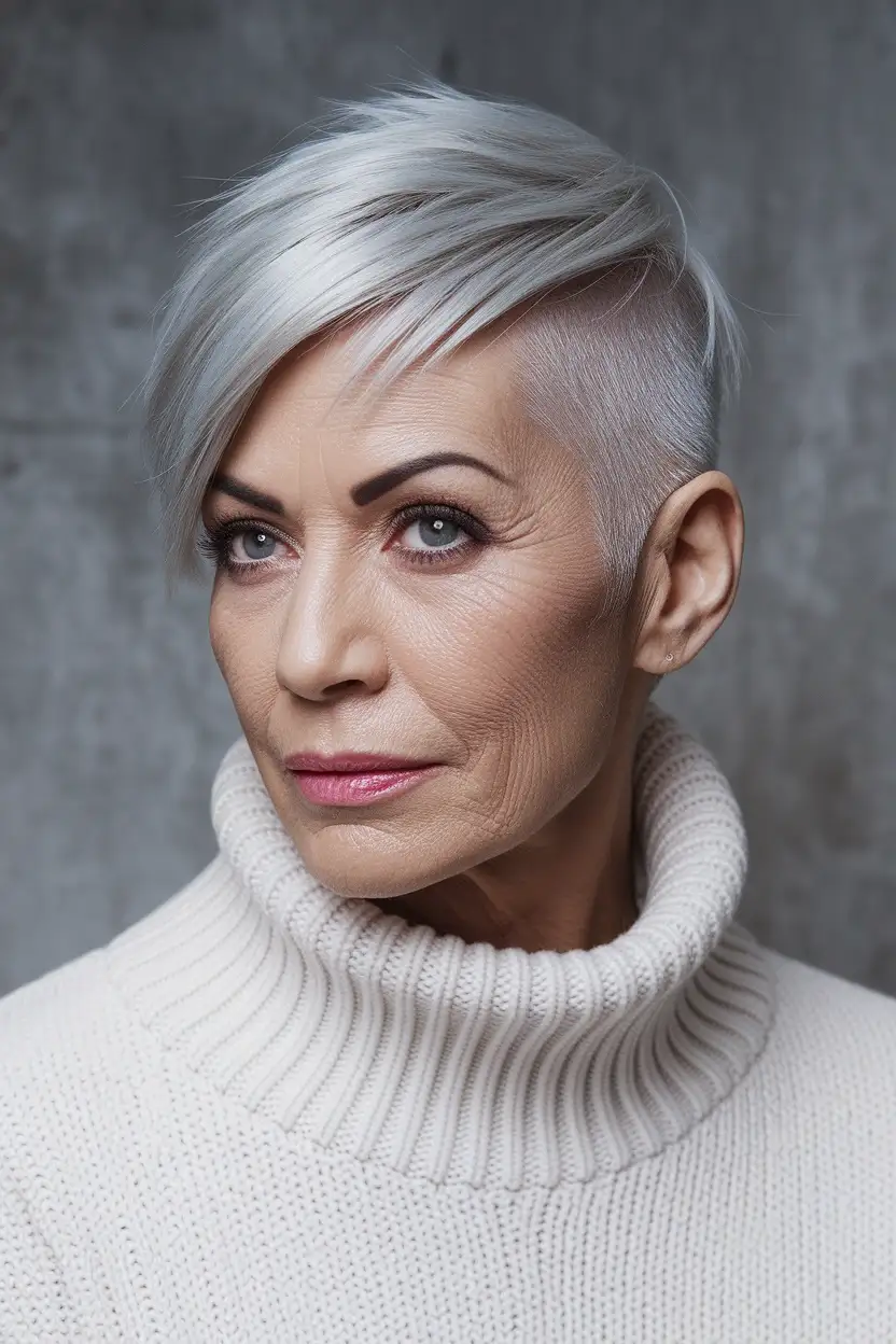50 Gorgeous Hairstyles for Women Over 60 45 Chic Undercut