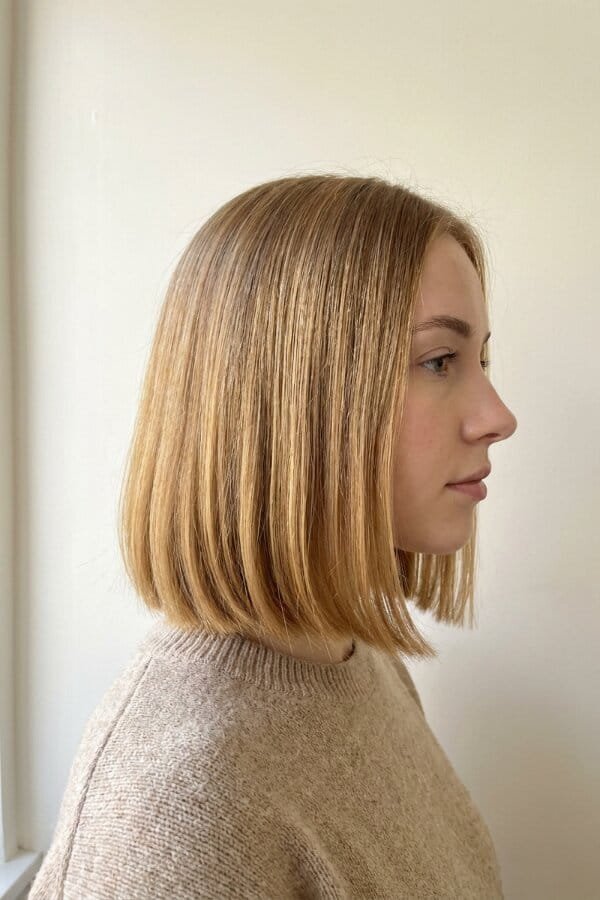 25 Trendy Shoulder Length Hairstyles to Try 9 Collarbone Bob Cut