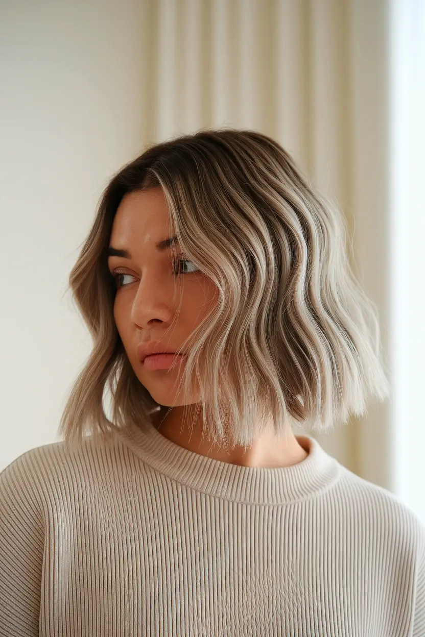 26 Flattering Haircuts for Women With Chubby Round Faces 19 Collarbone Length Cut 1