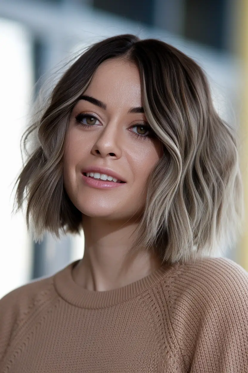 50 Gorgeous Hairstyles for Women Over 60 6 Collarbone Lob