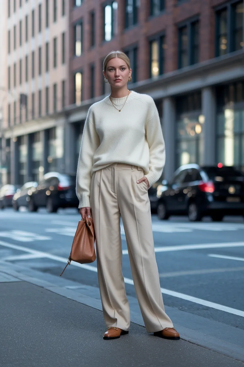 25 Fall Outfits 2026 for a Chic and Cozy Autumn Look 24 Cozy Capsule Neutral Set