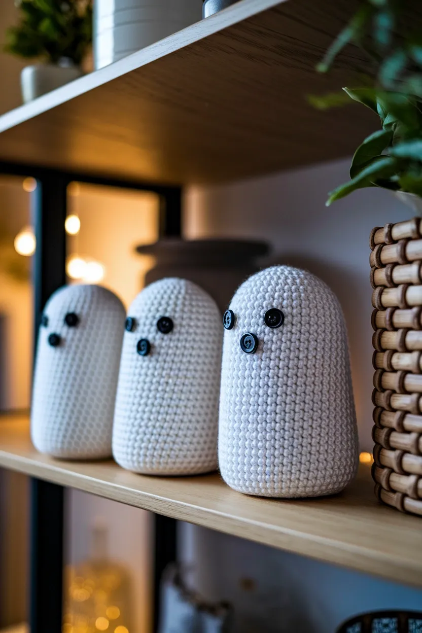 41 Halloween Crafts for Adults 10 Crochet Ghost Amigurumi