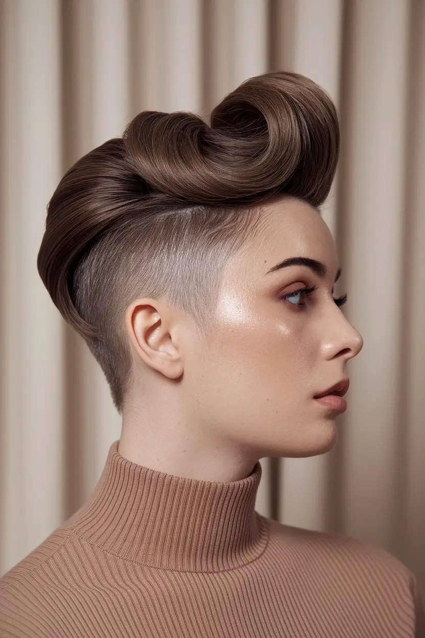 28 Short Haircuts for Women With Round Chubby Faces 11 Crown Height Cut