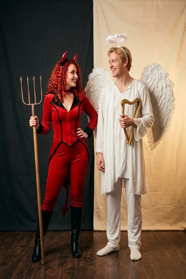 28 Creative Couples Halloween Costumes 7 Devil Angel