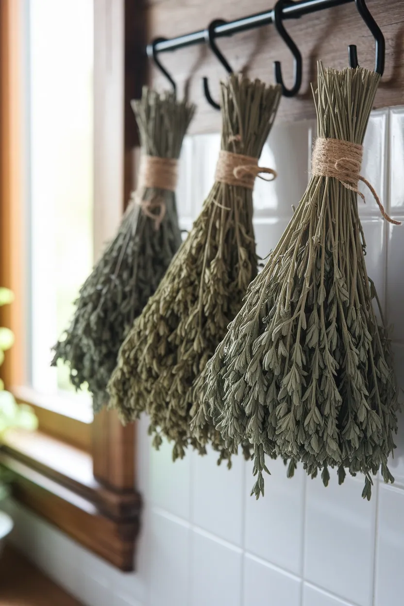 41 Halloween Crafts for Adults 26 Dried Herb Bundle Display