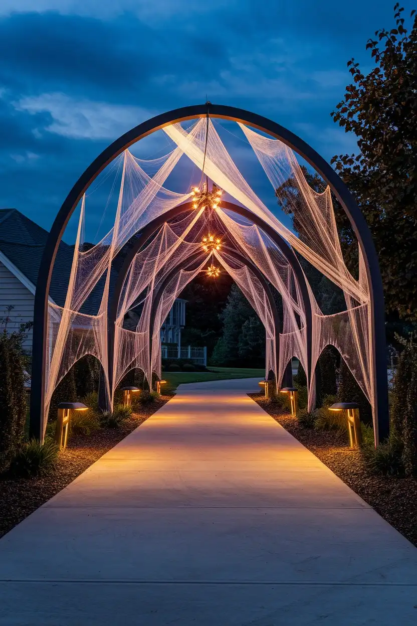 27 Wicked Halloween Archway Ideas 17 Driveway Entrance Gate
