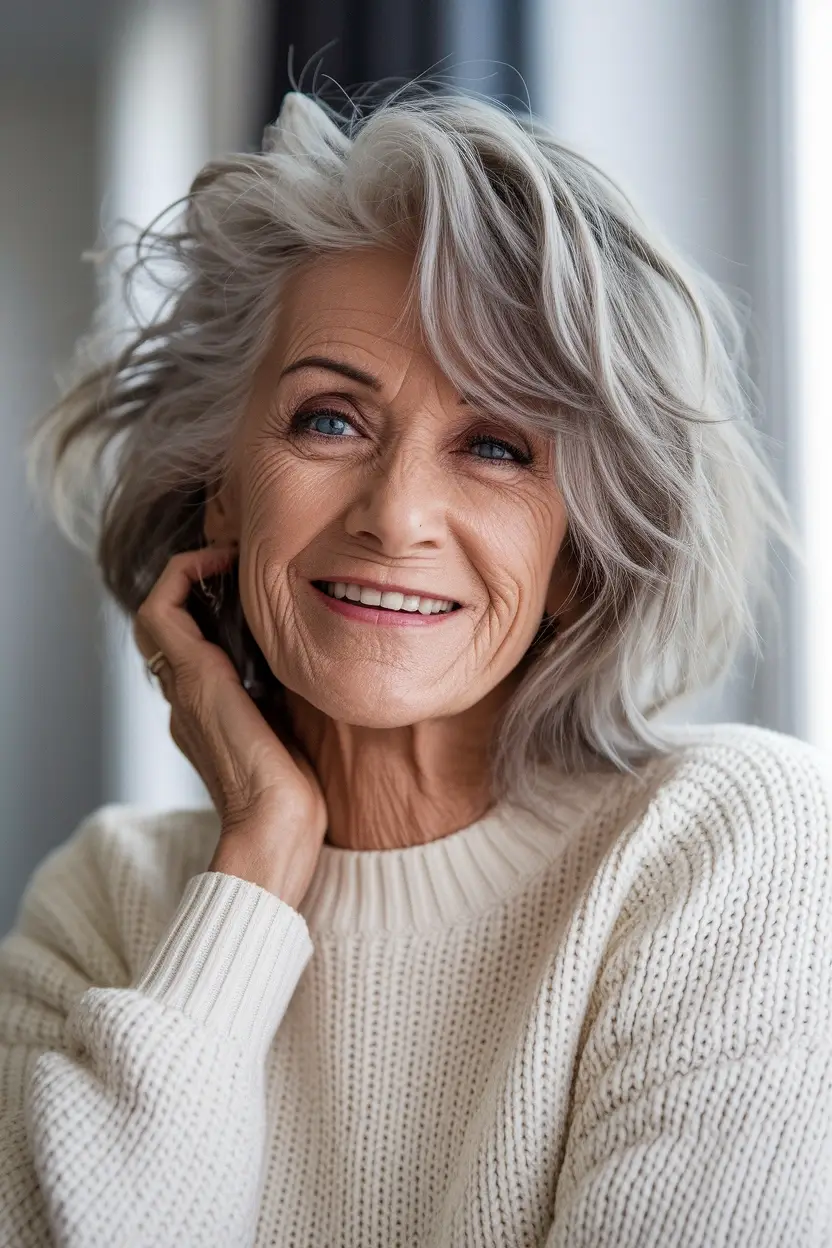 50 Gorgeous Hairstyles for Women Over 60 32 Effortless Wash Wear Crop