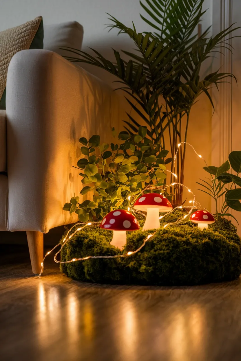 27 Whimsical Halloween Decor Ideas for a Fun Spooky Season 13 Enchanted Forest Corner