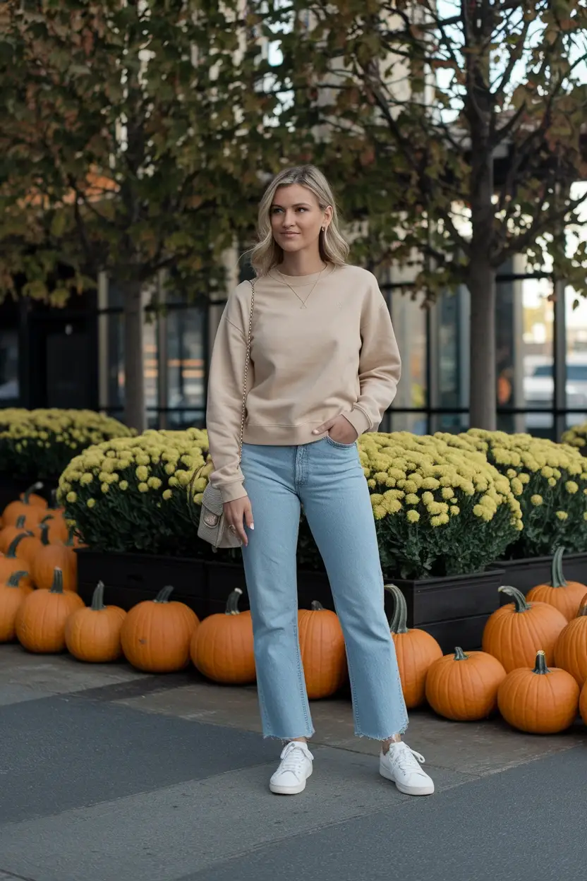 23 Casual Pumpkin Patch Outfit Ideas 20 Everyday Crewneck Sweatshirt