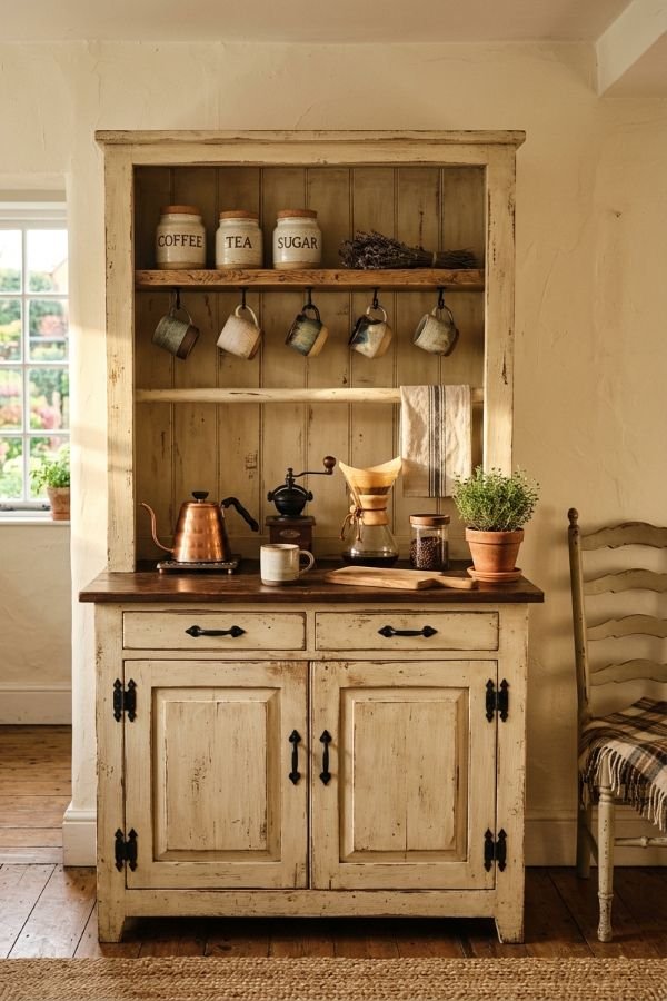 25 Genius DIY Coffee Bar Ideas for Your Home 21 Farmhouse Coffee Bar Cabinet