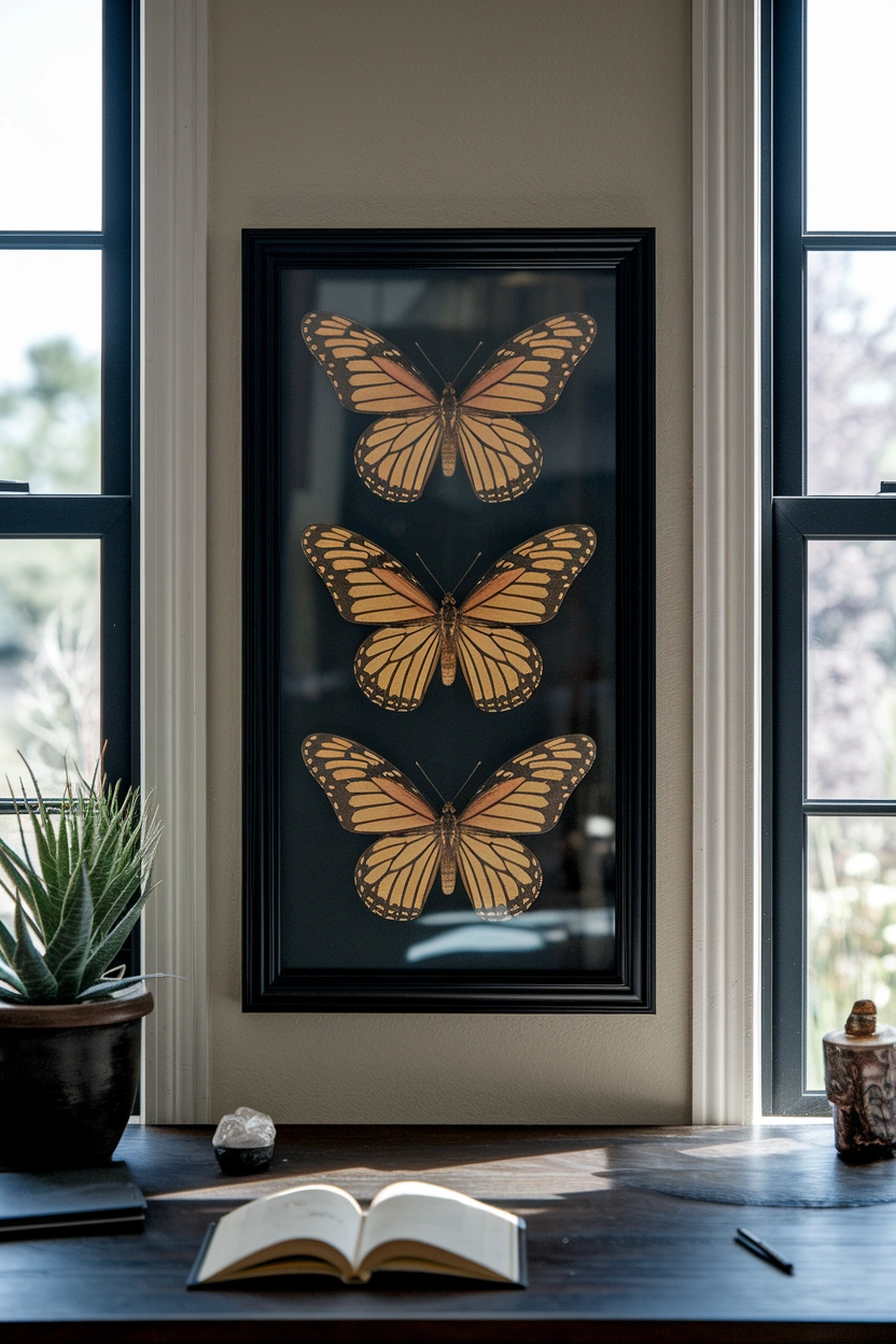 25 Unconventional Halloween Crafts for Adults 5 Faux Taxidermy Butterflies