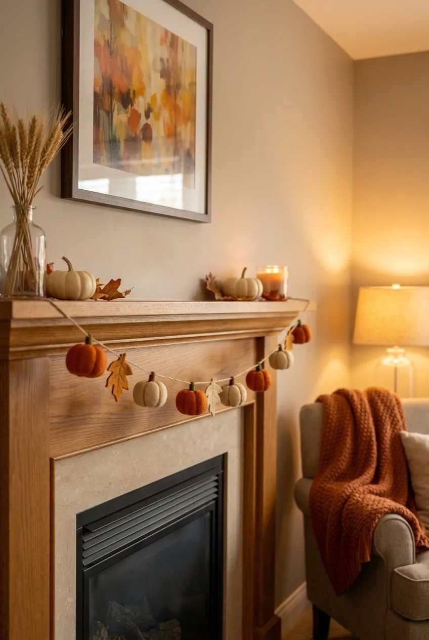 25 Spooky Season Halloween Crafts 15 Felt Pumpkin Garland