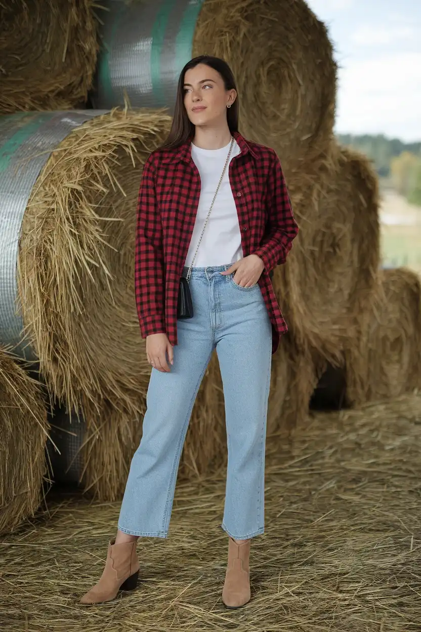 27 Fall Pumpkin Patch Outfit Ideas 17 Flannel And Ankle Boots