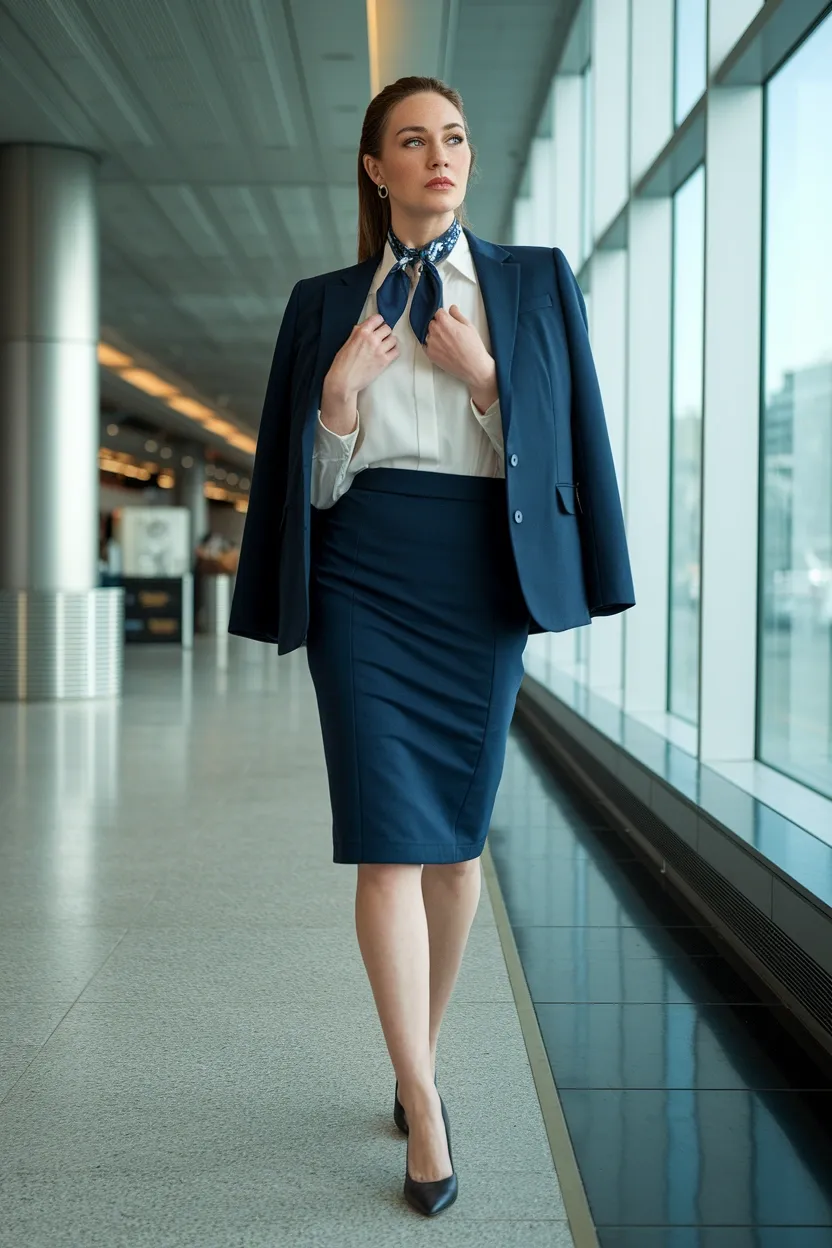 27 Work Appropriate Halloween Costume Ideas for the Office 17 Flight Attendant Chic Look