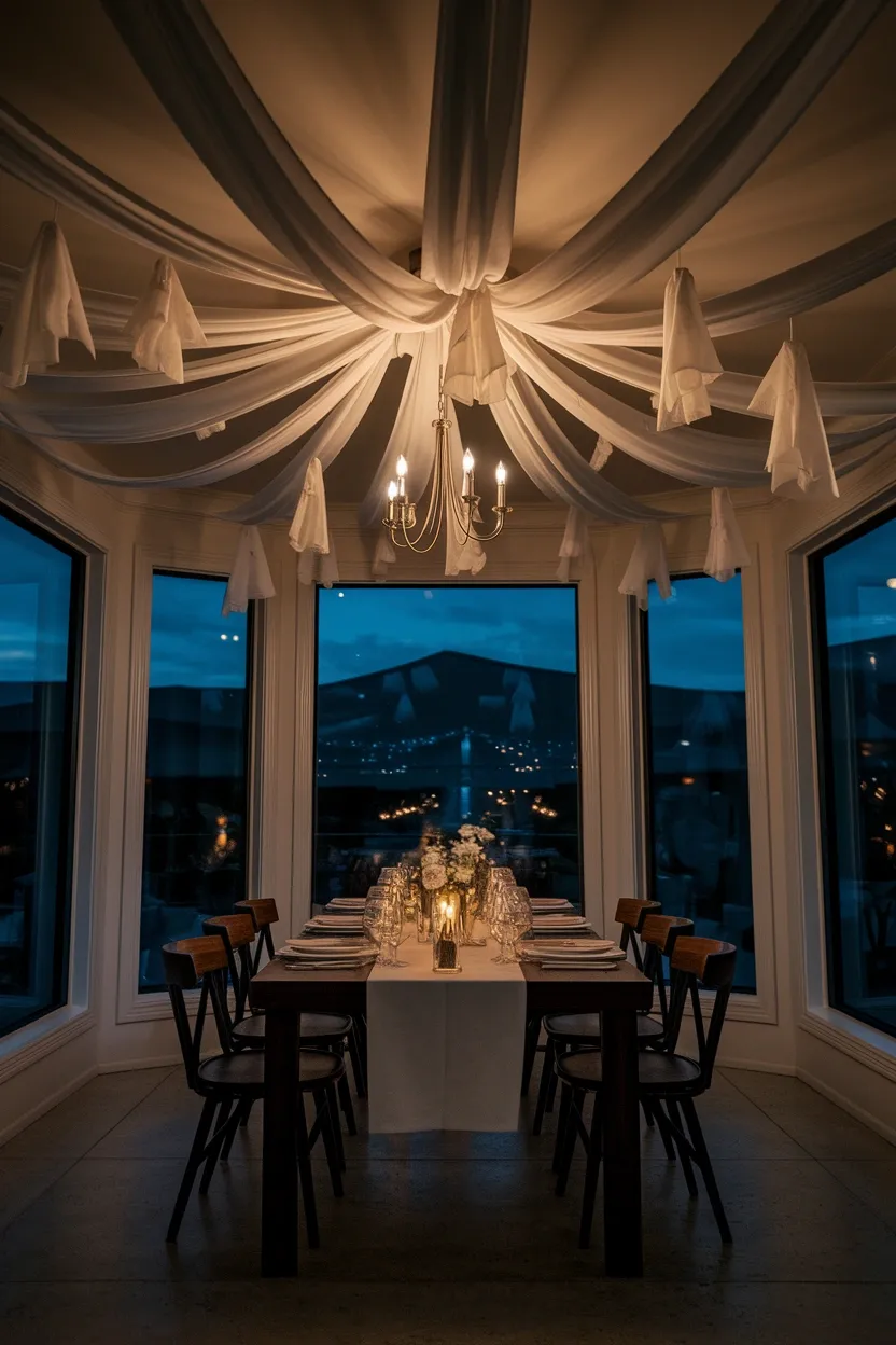 41 Halloween Crafts for Adults 21 Floating Ghost Chandelier