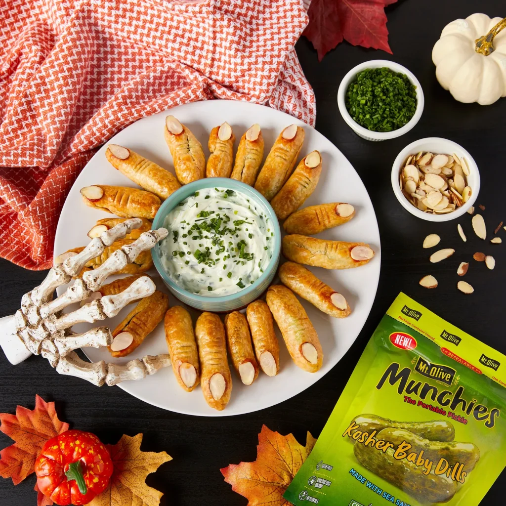 17 Halloween Finger Food Ideas for a Spooky Party Everyone Will Love 12 Frankenstein Finger Pastries