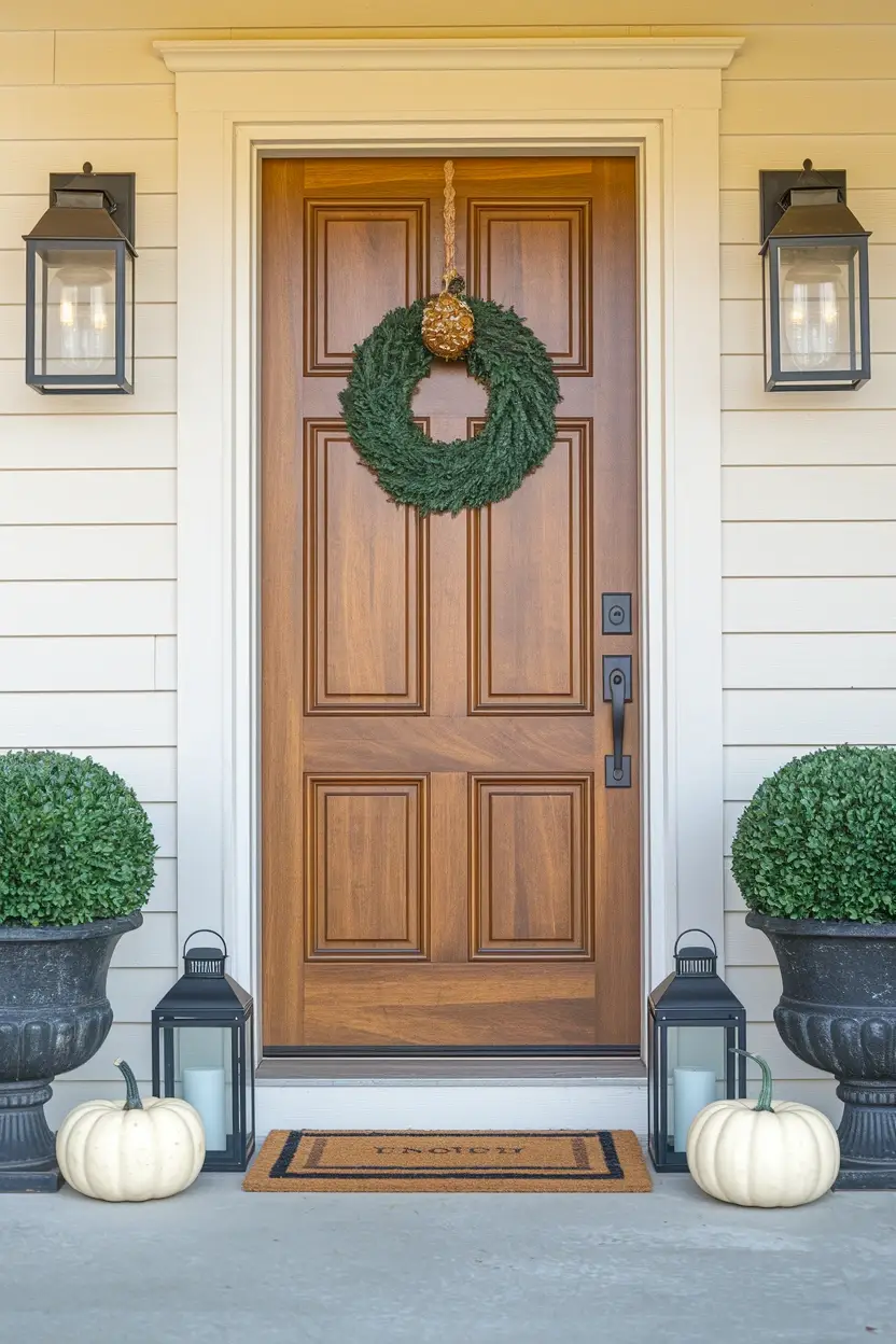 27 Outdoor Halloween Decor Trends to Try in 2026 23 Front Door Threshold Trend