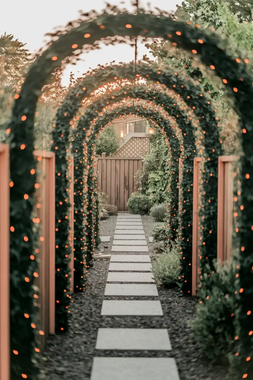 27 Wicked Halloween Archway Ideas 19 Garden Path Archway