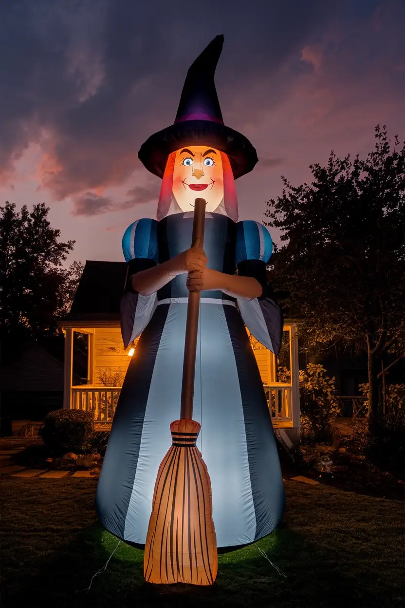 27 Light-Up Halloween Witch Decorations to Make Your Home Spooky 17 Giant Glowing Witch Prop