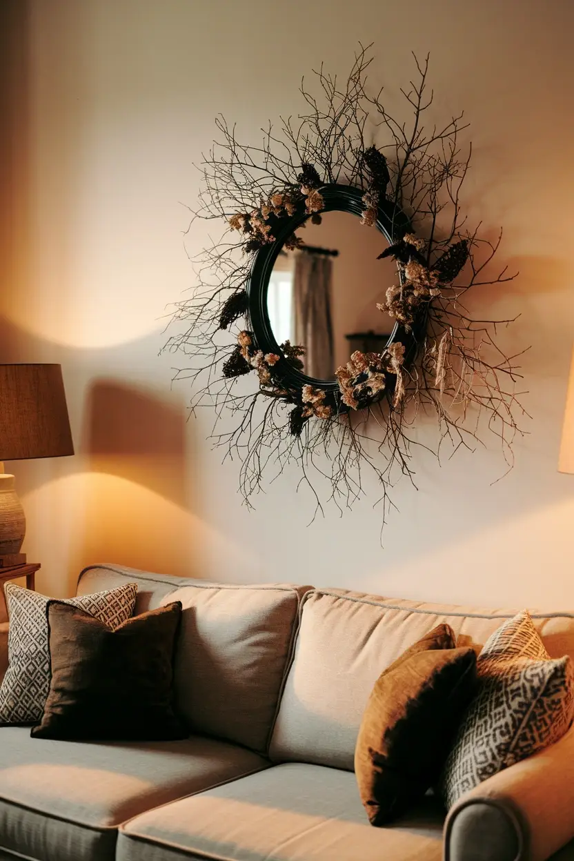 41 Halloween Crafts for Adults 28 Gothic Mirror Frame