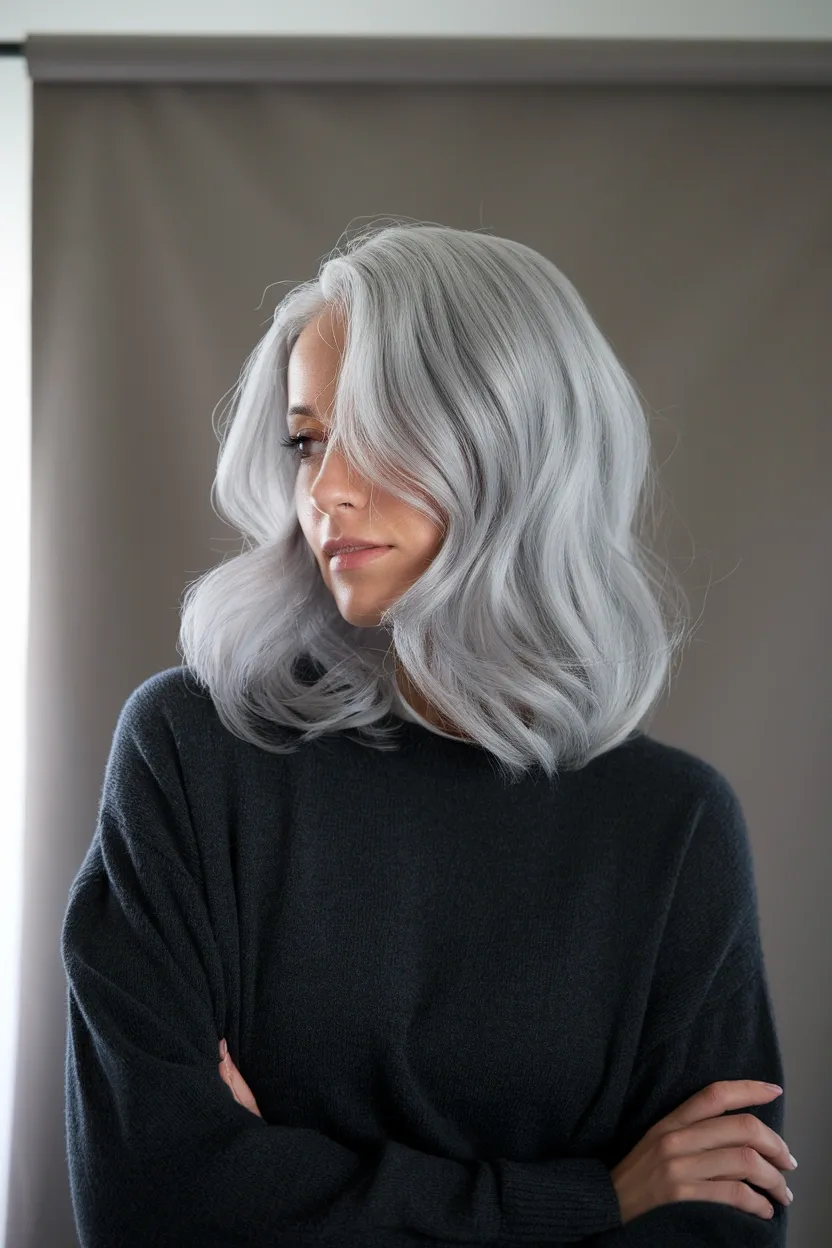 32 Gorgeous Hairstyles for Women Over 60 to Try 23 Gray Hair With Lowlights