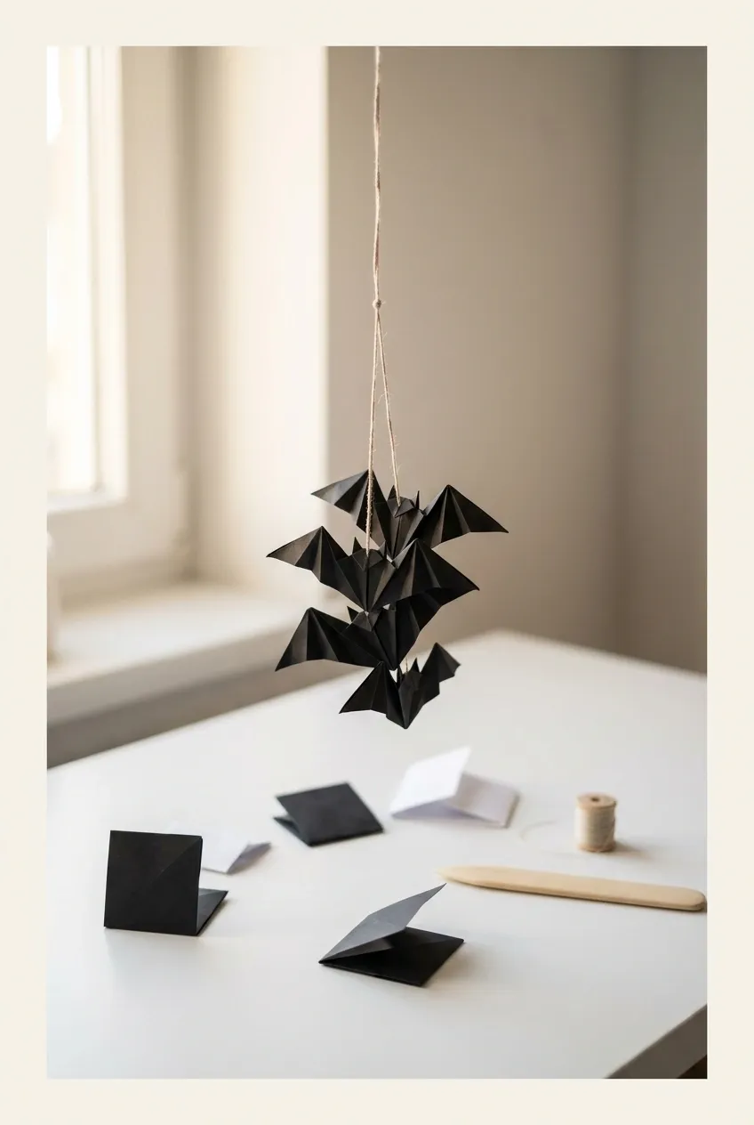25 Spooky Season Halloween Crafts 13 Halloween Origami Bats