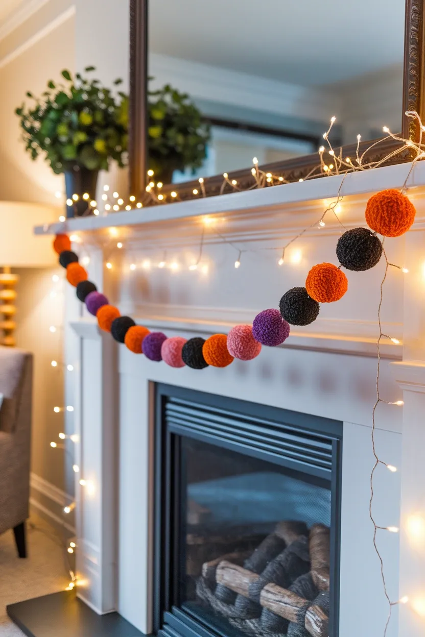 30 DIY Halloween Crafts That Pack More Punch Than Dracula’s Espresso 20 Halloween Pom Pom Garland