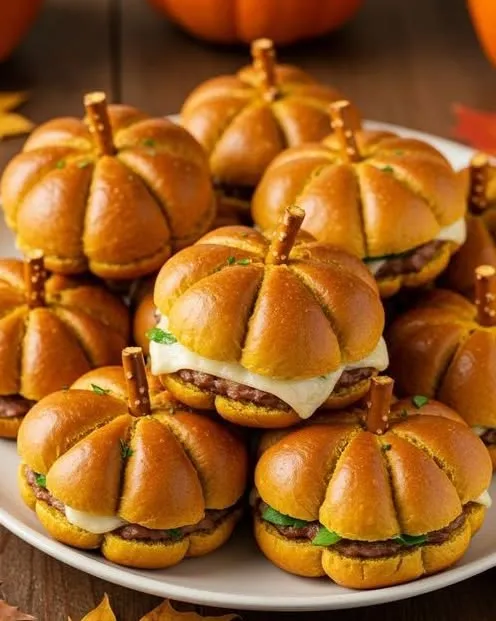 45 Halloween Potluck Recipes Everyone Will Want to Try 9 Halloween Pumpkin Burgers