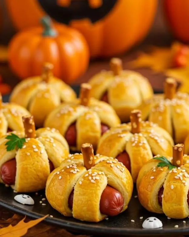 45 Halloween Potluck Recipes Everyone Will Want to Try 15 Halloween Pumpkin Hot Dogs